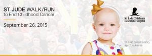 2015 St. Jude Walk/Run to End Childhood Cancer Banner