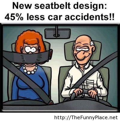 Less car accidents humor with wife