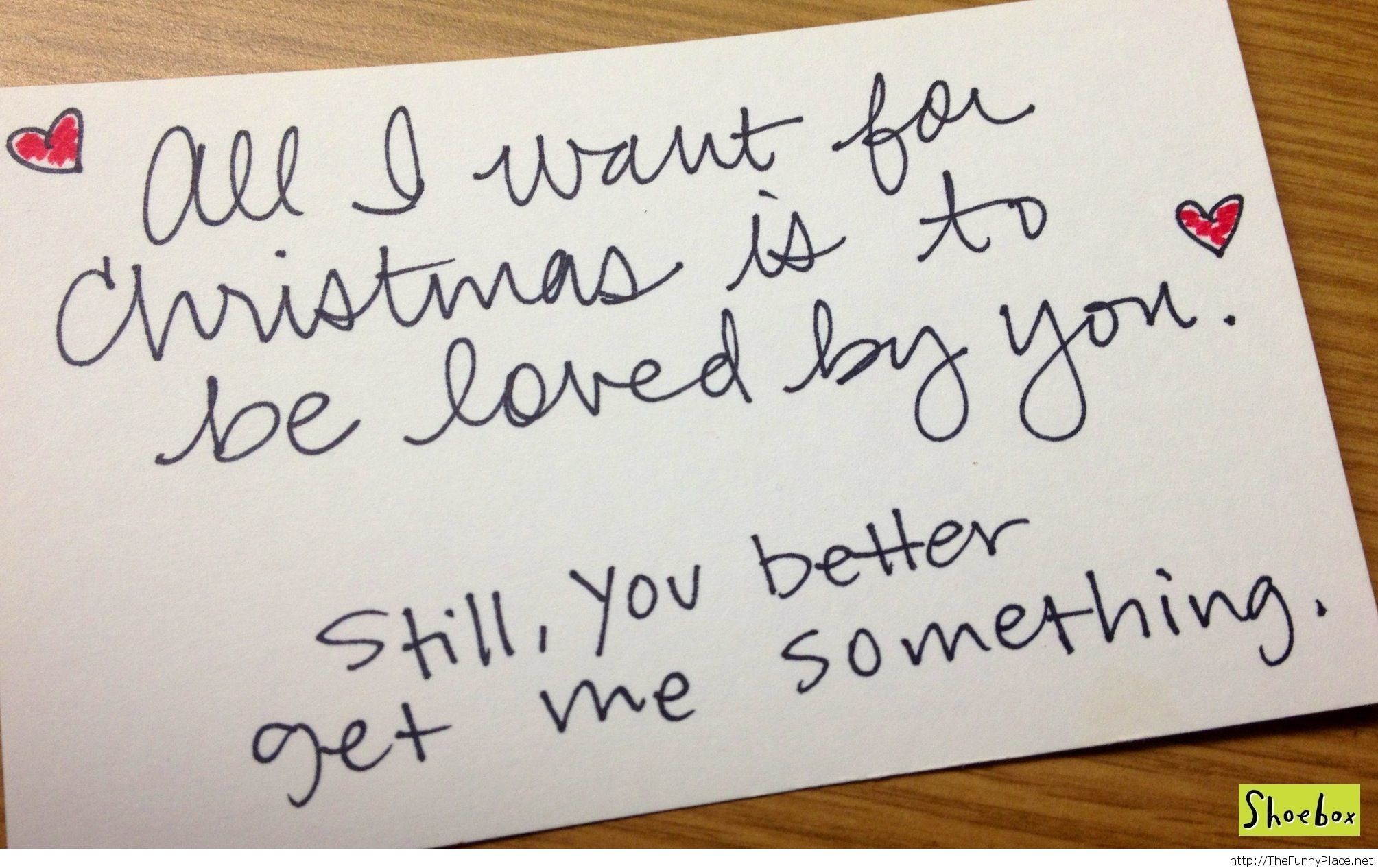 Christmas love letter