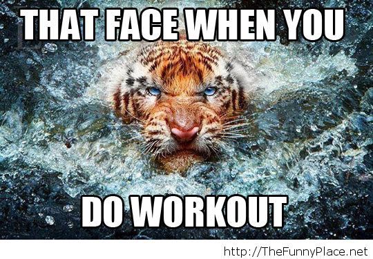 The workout face