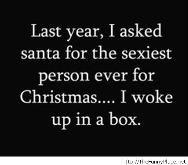 Christmas joke with santa