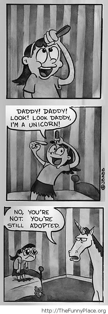 Daddy, I'm a unicorn