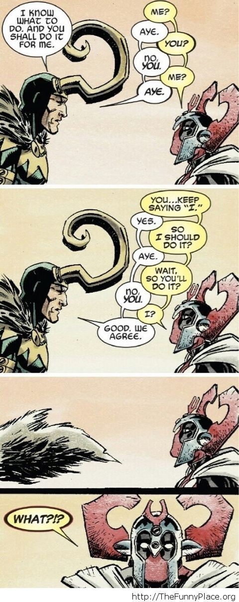 Dead Pool and Loki comic