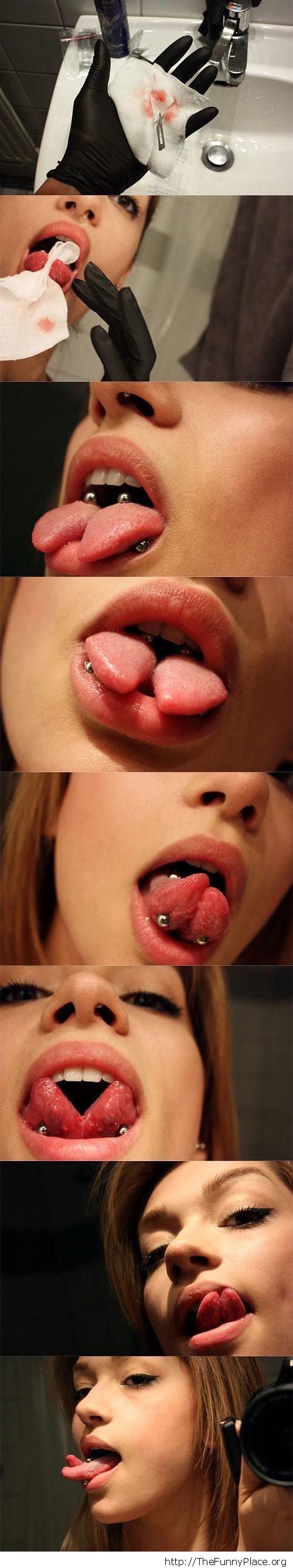 Just a split tongue