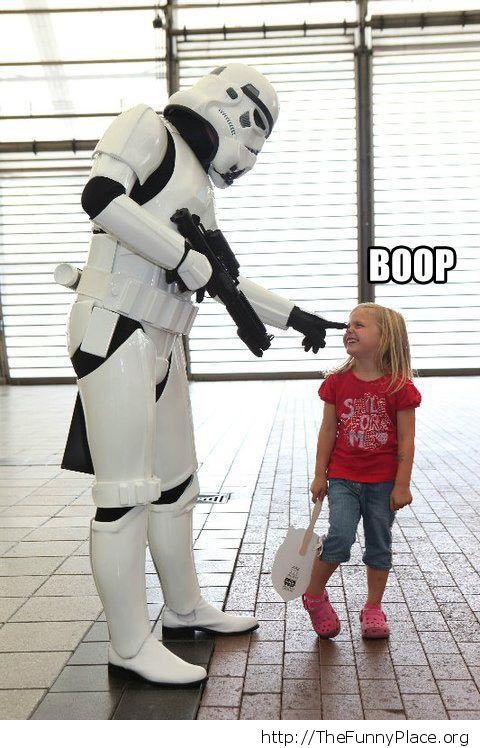 Friendly storm trooper